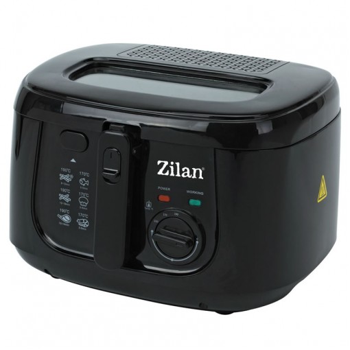 Friteuza Zilan ZLN-2317,1800W, 2.5 l, cuva teflonata, indicator luminos, negru