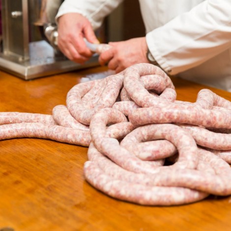 Aparat de umplut carnati vertical, capacitate 7L, 4 palnii incluse, integral inox