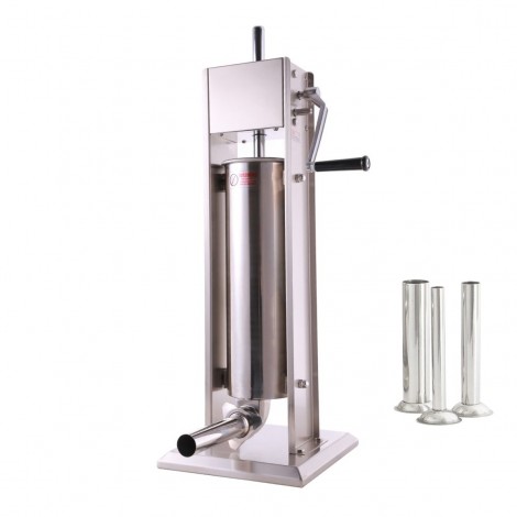 Aparat de umplut carnati vertical, capacitate 7L, 4 palnii incluse, integral inox