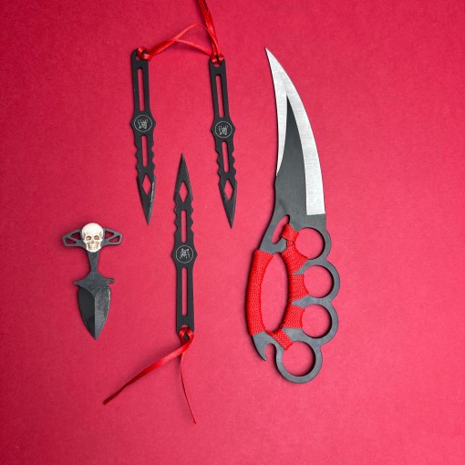 Set HOBBY 5 piese, lama otel inox, diverse modele, SKULL