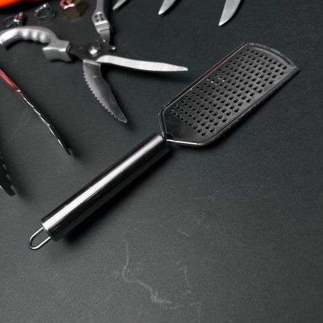 Set macelarie 11 piese, Arzator Nurgaz, 3 Cutite, Foarfece, Cleste si Razatoare bucatarie plus furtun gaz 4m cu accesorii