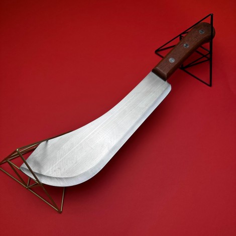 Cutit fier forjat tip Maceta Gama Vanator 46cm, maner lemn + Cadou Cutit transat 26cm, mctg3 a4