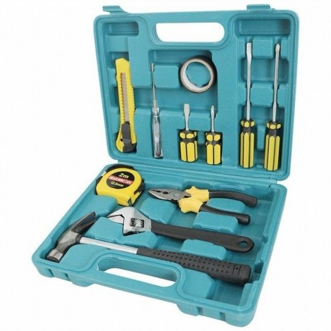 Trusa de scule profesionala 121 piese, tubulare, biti, chei fixe si clichet de 1/4, 1/2 si 3/8 + Trusa de scule 11 piese RESIGILAT- Cutie sparta