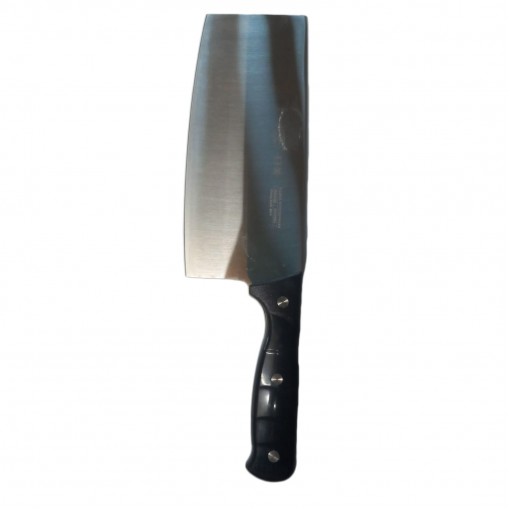 Satar macelarie 29 cm, maner plastic dur antialunecare negru FeroCut