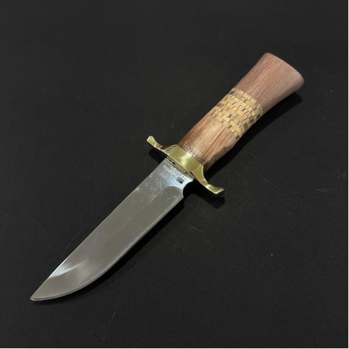 Cuțit camping tip dagger Columbia Saber 25 cm, lama otel inox, maner lemn, teacă inclusa, COL-25SA