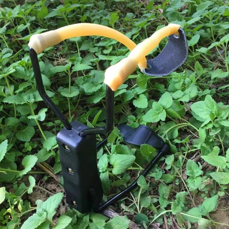 Prastie de vanatoare in aer liber, pliabil pe mana, elastic latex