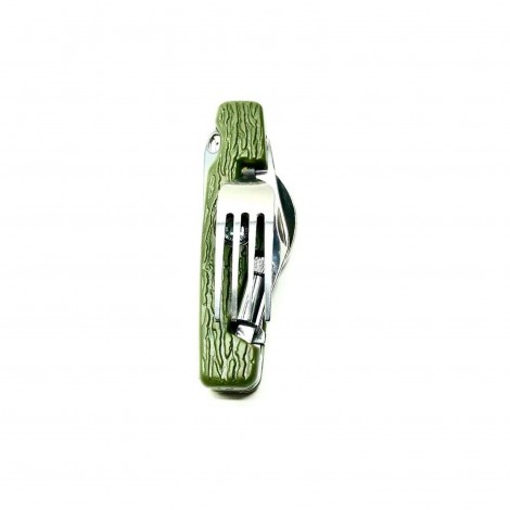 Briceag multifuncțional camping 12cm, 8 in 1 funcții integrate, verde, BRC-MULTI12