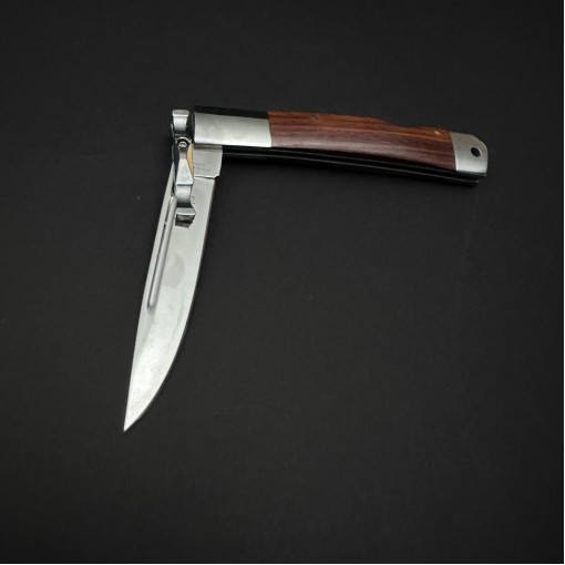 Cutit camping tip Briceag Panther 24cm, lama otel inox, maner metal+abs, maro