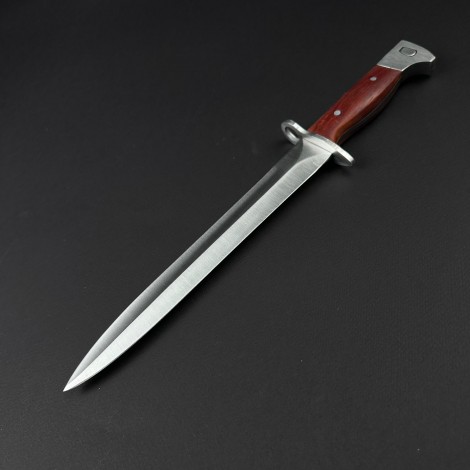 Set hobby 3 piese, Toporisca 34cm, Cutit tip Maceta fier forjat si Cutit tip Baioneta cu husa piele, set2