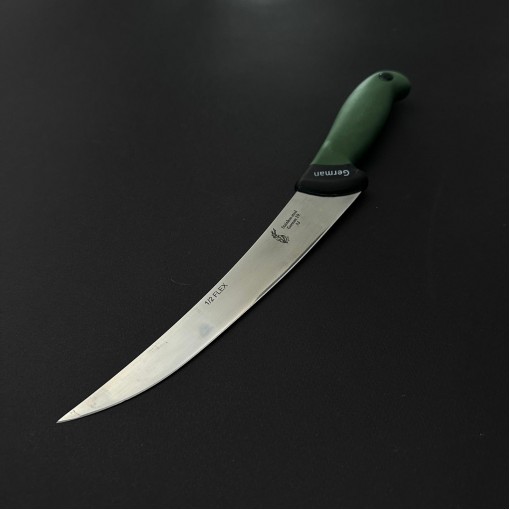 Cutit macelarie dezosat 34cm, lama otel inox 1/2FLEX, maner silicon verde CMDS34V-OI