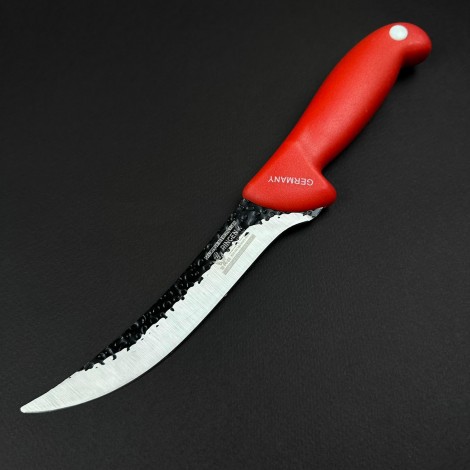 Cutit macelarie dezosat 28cm, lama fier forjat, rosu CMD28R-FF