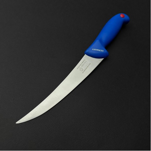 Cutit macelarie dezosat 30cm, lama lata otel inox, albastru CMD30AL-OI