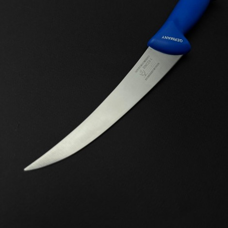 Cutit macelarie dezosat 30cm, lama lata otel inox, albastru CMD30AL-OI