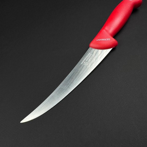 Cutit macelarie dezosat 30cm, lama otel inox, rosu CMD30R-OI