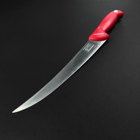 Cutit macelarie dezosat 36cm, lama otel inox, rosu CMD36R-OI