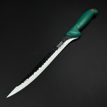 Cutit macelarie injunghiat 38cm, lama fier forjat, verde CMI38V-FF