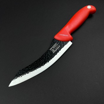 Cutit macelarie Santoku 29cm, lama fier forjat, rosu CMS29R-FF