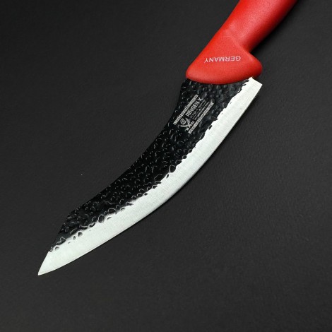 Cutit macelarie Santoku 29cm, lama fier forjat, rosu CMS29R-FF