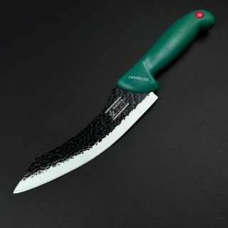 Cutit macelarie Santoku 29cm, lama fier forjat, verde CMS29V-FF