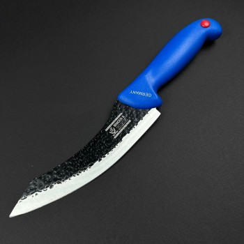 Cutit macelarie Santoku 32cm, lama fier forjat, albastru CMS32A-FF