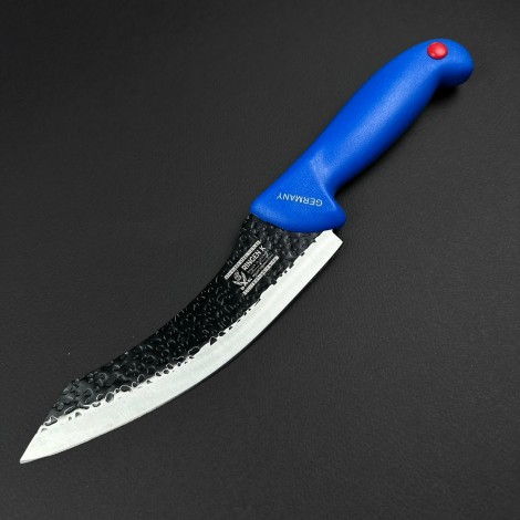 Cutit macelarie Santoku 32cm, lama fier forjat, albastru CMS32A-FF