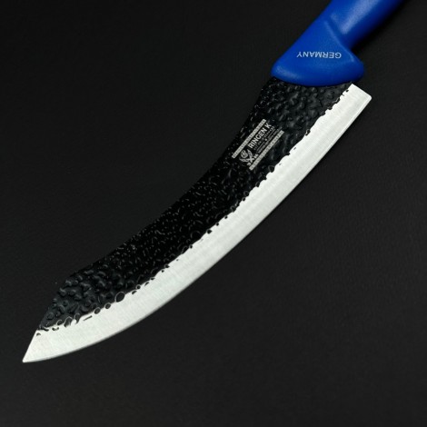 Cutit macelarie Santoku 32cm, lama fier forjat, albastru CMS32A-FF