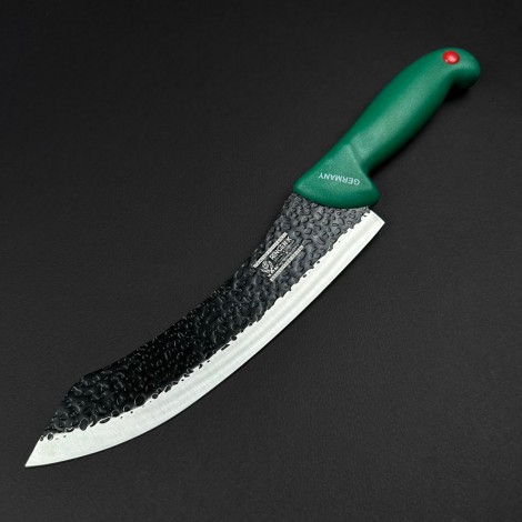 Cutit macelarie Santoku 32cm, lama fier forjat, verde CMS32V-FF