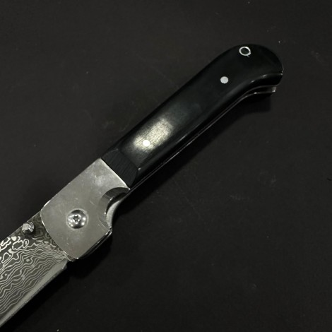 Cuțit camping briceag 26 cm, lama otel inox, maner lemn, teacă inclusa, BRC-DAM26BLK