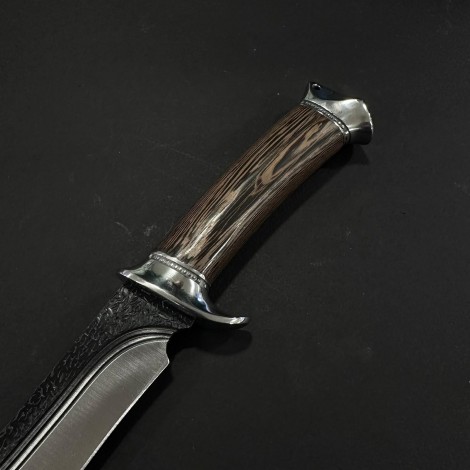 Cutit camping Saber 28cm, lama fier forjat, maner lemn, CUT-SAB28SV