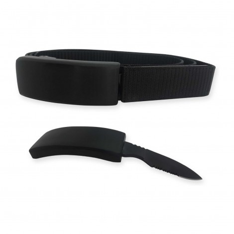 Curea Centură tactică cu cuțit în cataramă 133 cm – centură nylon + cuțit 19 cm CENT-CU19