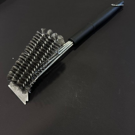 Set camping si gratar 10 piese FeroCut: Toporisca, Tava servire, Tocator, 3x Cutite corn cerb, Ustensile grătar + arzator aprins carbuni