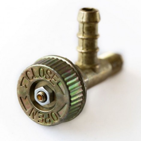 Robinet pentru pirostrie pas marunt, stut furtun gaz, alama