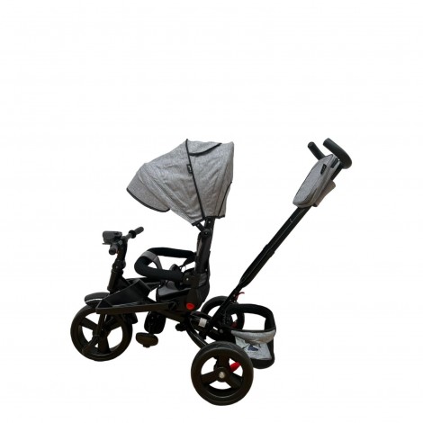 Tricicleta cu scaun reversibil si pozitie de somn, L-Sun SL02, gri