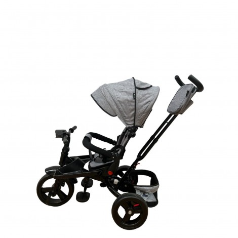 Tricicleta cu scaun reversibil si pozitie de somn, L-Sun SL02, gri