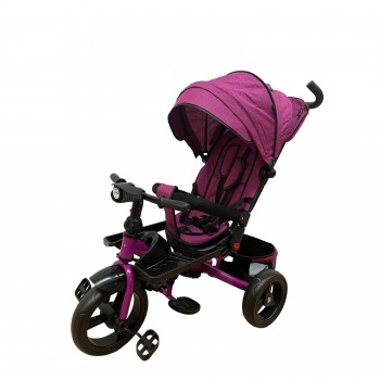 Tricicleta cu scaun reversibil si pozitie de somn, L-Sun SL02, mov