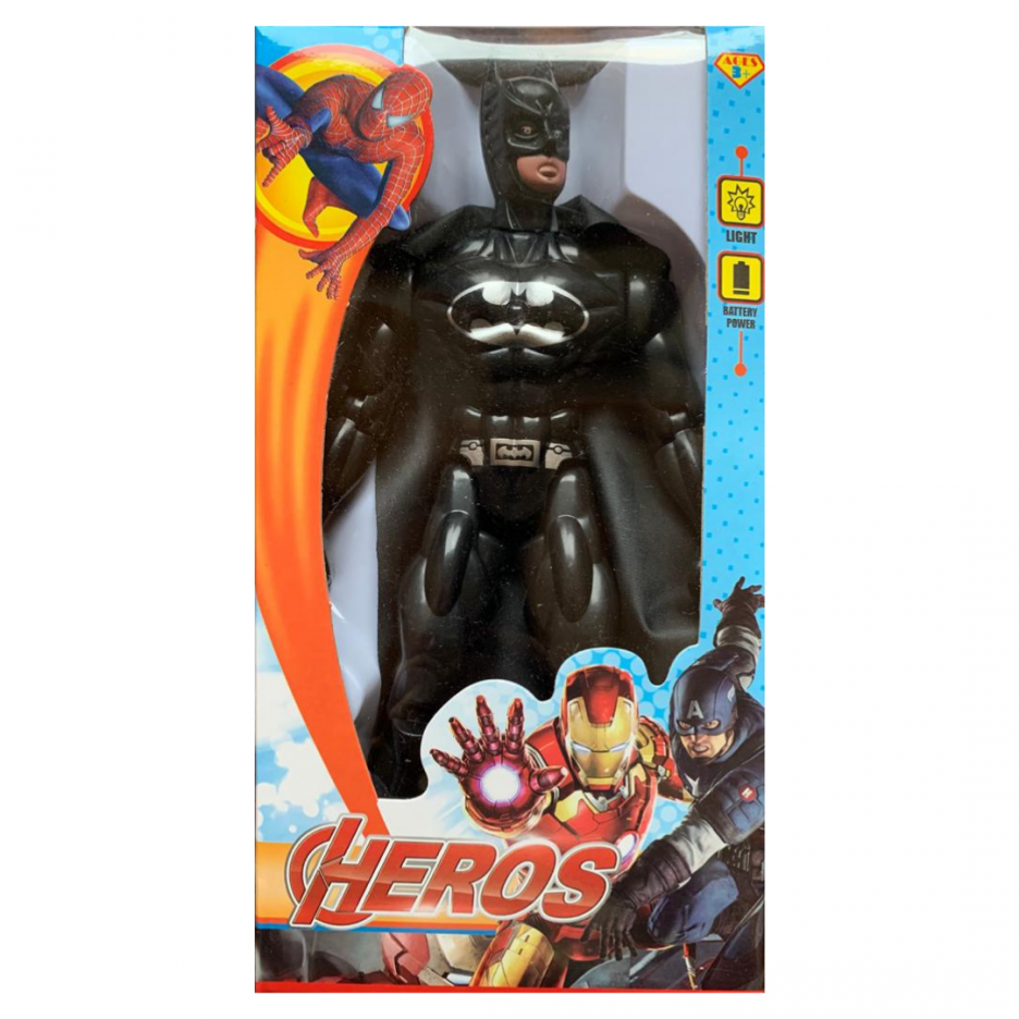 Figurina Batman negru din Avengers cu lumini LED