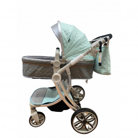 Carucior 2 in 1, L-Sun Egg Shape F1, landou, sport, pliere compacta, verde